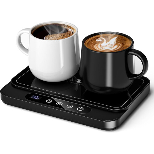 Large Mug Warmer 50W 6 Temp Settings 12H Timer