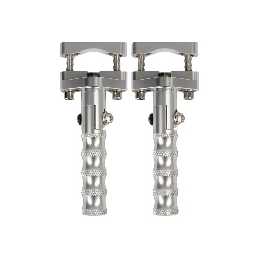Motorcycle Footrests Highway Rotatable Folding Foot Pegs 22-28Mm For R1200gs Adv R1250gs Lc S1000xr F900r Silver 4712189248543