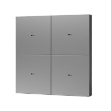 Tuya Zigbee Wall Light Aluminum Alloy Panel Push Button 1 2 3 4 Gangs App Voice Remote Control 4