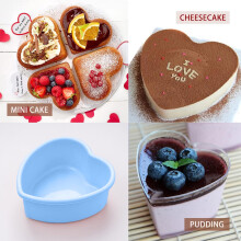 Heart-Shaped Silicone Cake Mold 4.5 in