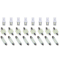 Kit de 24 Ampoules Universelles T10 1156 Festoon 31 42 mm pour Éclairage Intérieur de Voiture (Plafonnier, Plaque D'Immatriculation, Coffre)