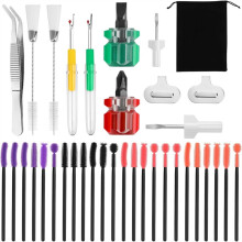 36 Pcs Sewing Machine Cleaning Kit Sewing Machine Repair Tools Include Silicone Brush, for Cleaning and Repair Machines