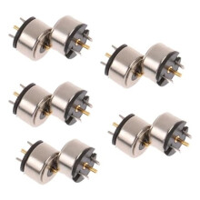Juego de 5 Pares de Conectores Magnéticos Pogo, 10 Unidades, 8 mm, Macho y Hembra, Sonda de Carga de CC para Conector Pogo.