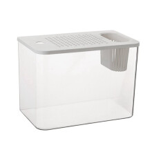 Fish Tank New Transparent with Lid Aquarium Drop Hydroponic Tank Turtle Tank Home