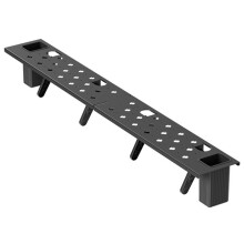 TV Top Storage Shelf Hollowout Design Easy to Install 180 Adjustable Steel Monitors Rack Storage Stand for Cable Box