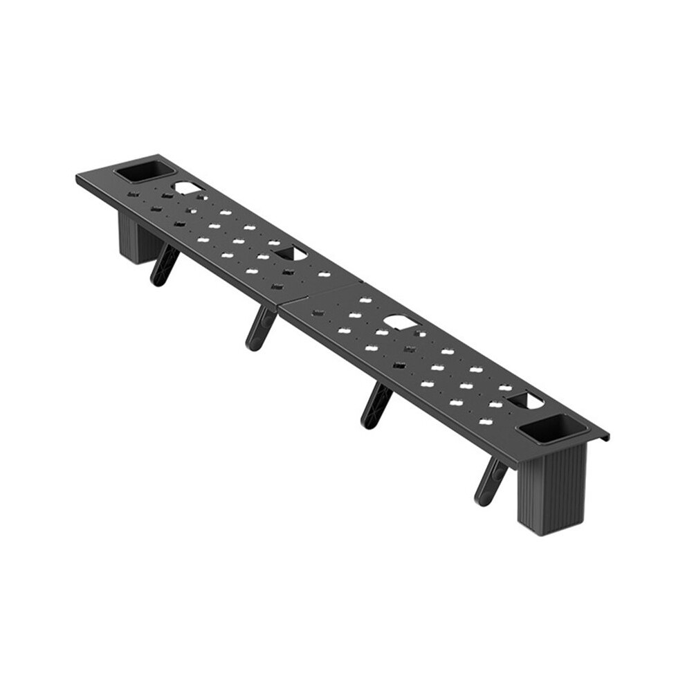 TV Top Storage Shelf Hollowout Design Easy to Install 180 Adjustable Steel Monitors Rack Storage Stand for Cable Box-image-OPC-PT9GN8S-NEW
