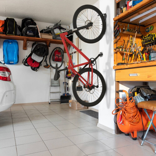 Suporte de parede preto para bicicletas - conjunto de 6 1