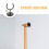 4 PCS Wall Mounted Bat Display Rack Space-Saving Baseball Bat Holder Bat Storage Holder Bat Display Baseball Bat Wall Mount Hook 2