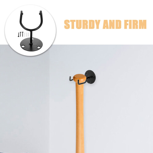 4 PCS Wall Mounted Bat Display Rack Space-Saving Baseball Bat Holder Bat Storage Holder Bat Display Baseball Bat Wall Mount Hook 1