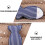Creative Throw Pillow Fish Shaped Blue PP Cotton Car Use 1Pack 17.3x9.1in 3