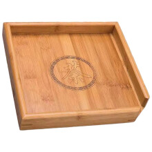 1Pc Square Tea Set Tray Chinese Style Bamboo Tea BoxCanister Tea Service Gadgets Tea Storage Tray for Storage Puer Tea