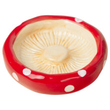 Mushroom Ceramic Hamster Hideout Water Bottle with Stand Food Bowl Hamster Accessories Furniture Sleephouse A