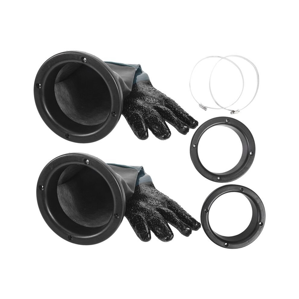 Sandblasting Gloves Sandblaster Parts 60Cm With O Rings For Sandblast Cabinet 4711456768302