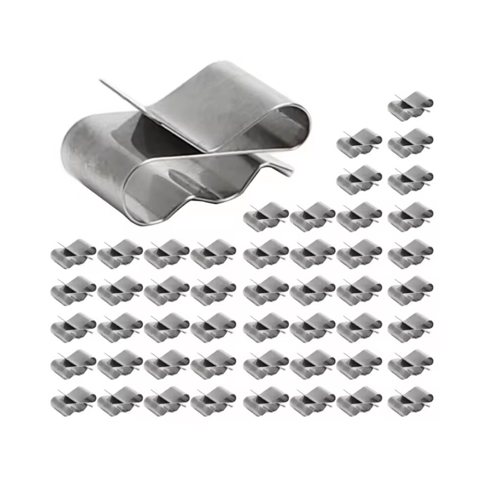 50Pcs Solar Panel Wire Clip Stainless Steel Cable Clips Kit Pv Module Wire Management For Solar Application Trailer Boat 4713492611291