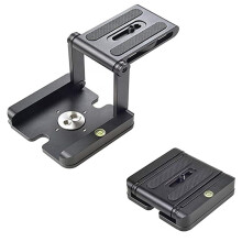 Foldable Convenient Metal Z-Fold Gimbal for  Folding Gimbals Z-Fold Quick-Release Plate Portable Camera Bracket