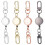 4 PCS Retractable Keychain with Double Hook, Badge Holder, and Stretchable Lanyard in Multiple Colors 1