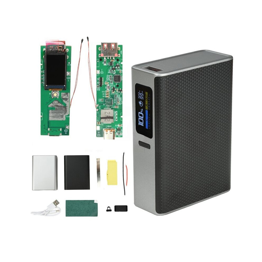 21700 Battery Case Diy Power Bank Kit With 22.5W Fast Charging And Dual Usb Interface 4712443520408