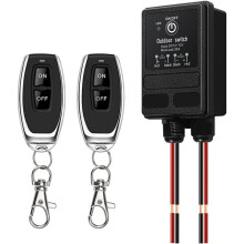 Trådlös Reläbrytare 12V Fjärrkontrollbrytare DC12V/24V/48V/72V 30A Relä med 328FT Lång Räckvidd för Stöldlarm