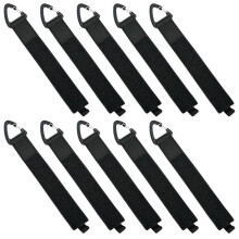 10Pcs L Size Hanging Carabiners for Heavy-Duty Straps Nylon Storage Straps with Extension Cords Organization and Storage
