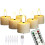 Rechargeable Small Flameless Tea Light Candles with Remote Function, LED Votive 2/4/6/8 Hours Timer 1.5" X2.17" 1