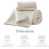 Queen Quilt Bedding Set Light Beige Microfiber Floral 1 7