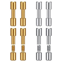 8 Sets Stainless Steel Brass Bracket Bolt Fasteners Tool Knife Handle Bolt Replacement Rivet Kitchen-Knife Handle Rivet