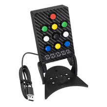 PC Carbon Fiber Panel Center Console Box Plug and  for  TH8A Gear Shifter Simulated Racing Accessories