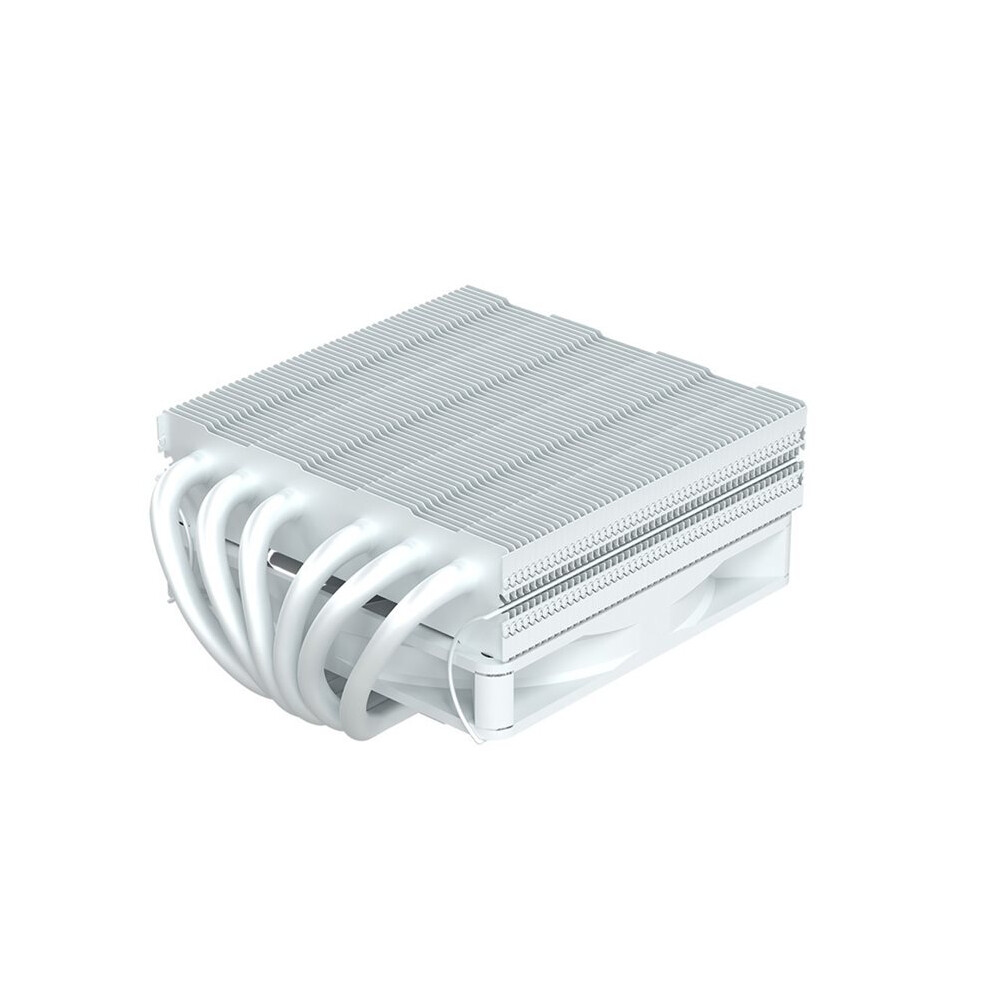 Low Profile 6 Heat Pipe Cpu Cooler 51Mm Height Tdp160w Radiator For 1700/1200/115X/Am5 Am4 Itx Case White 6031511707687
