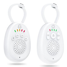 2,4 GHz Draadloze Babywalkietalkie, Kleine Draagbare Babyfoon met Tweewegs Audiofunctie, Intercom, Oplaadbare Batterij