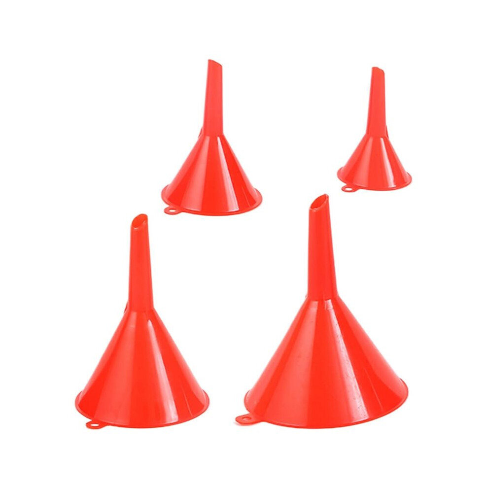 4Pcs Pp Funnel Set, Funnels For Filling Bottles Or Containers, Multipurpose Wide Mouth Filter Funnels For Automotive 4713011159952