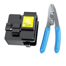 HB-08 Fiber Optic Cutter Cable Cutter Fiber Hot Melt Cold Splicing Fiber with Pliers Fusion Splicing Machine Tool Set
