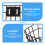 1Pack Iron Bike Basket for Bicycle Front with Storage 8.9x7.7in 3