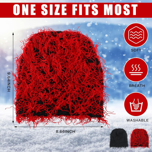 Strickmütze im Used-Look, 2er-Pack 2