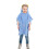 Robe Bain Enfant Bleu En Peluche Douce 4