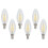 6-pak LED-kertepærer C35, E14-fatning, 4W4000K 2