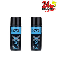 Upol PLAS/3 Plast X Primer Filler Aerosol Plastic Bumper Trim Paint  400ml X 2