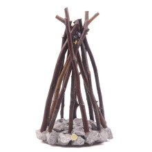 LED-Nachtlicht in Lagerfeuerform, Dimmbar, mit 3 Leuchtmodi und Flammengeräusch, USB-Betrieben, für Schlafzimmer und Büro