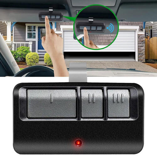 Garage Door Opener Remote Control: Operate Multiple Doors, 3-Channel, 45-Foot Range, Plastic Material 1