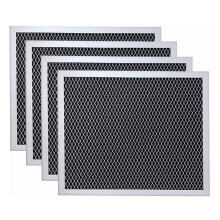 Conjunto de 4 Filtros para Coifa 97007696 em Alumínio e Carvão Ativado para W10355450 e para Broan Nutone 6105C