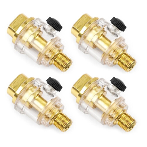 Air Tool Oil Lubricator Oiler Compressors Pipe Automatic Lubrication Self-Contained Oil Dispenser,
