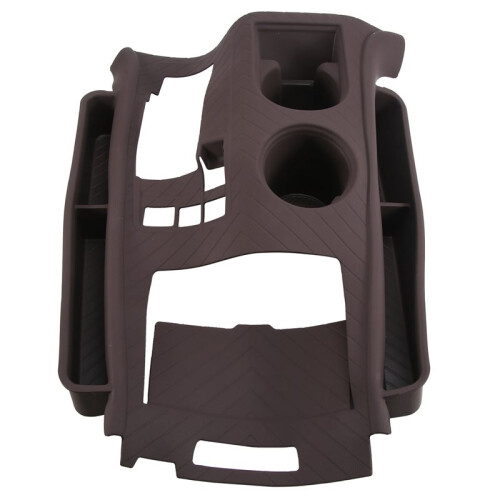 For  Sienna Central Console Silicone Protective Mat Cup Holder Mat Interior Modification Accessories Brown 1