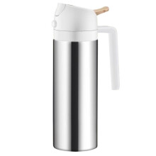 500ml Spray&Pour Dual-Purpose Oil Dispenser Stainless Steel Oil Spray Bottle Can Be Refilled with Portable Sprayer White
