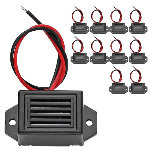 Electronic Alert Buzzer  12V 85dB - Constant Tone Security Alert Sound for Safety Systems