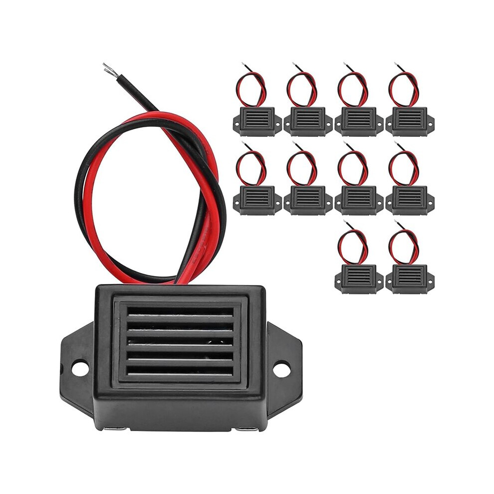 Electronic Alert Buzzer  12V 85dB - Constant Tone Security Alert Sound for Safety Systems