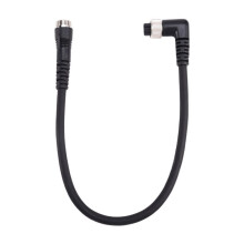 Câble D'Alimentation Coudé pour Batterie de Moulinet de Pêche, Adaptateur de Câble D'Alimentation à 2 Trous, Câble de Batterie à 3 Heures pour