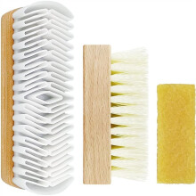 3Pcs Suede Shoe Brush and Eraser Kit for Comprehensive Cleaning of Suede and Nubuck Shoes, Boots, and Accessories