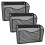 3 Pack Wall File Organizer, Mesh Hanging Metal Vertical Wall Mounted File Holder for Office/Home 1