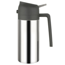 500-Ml-Ölsprühflasche Aus Edelstahl mit Sprüh- und Ausgießfunktion, Wiederbefüllbar mit Tragbarem Sprühgerät, Grau