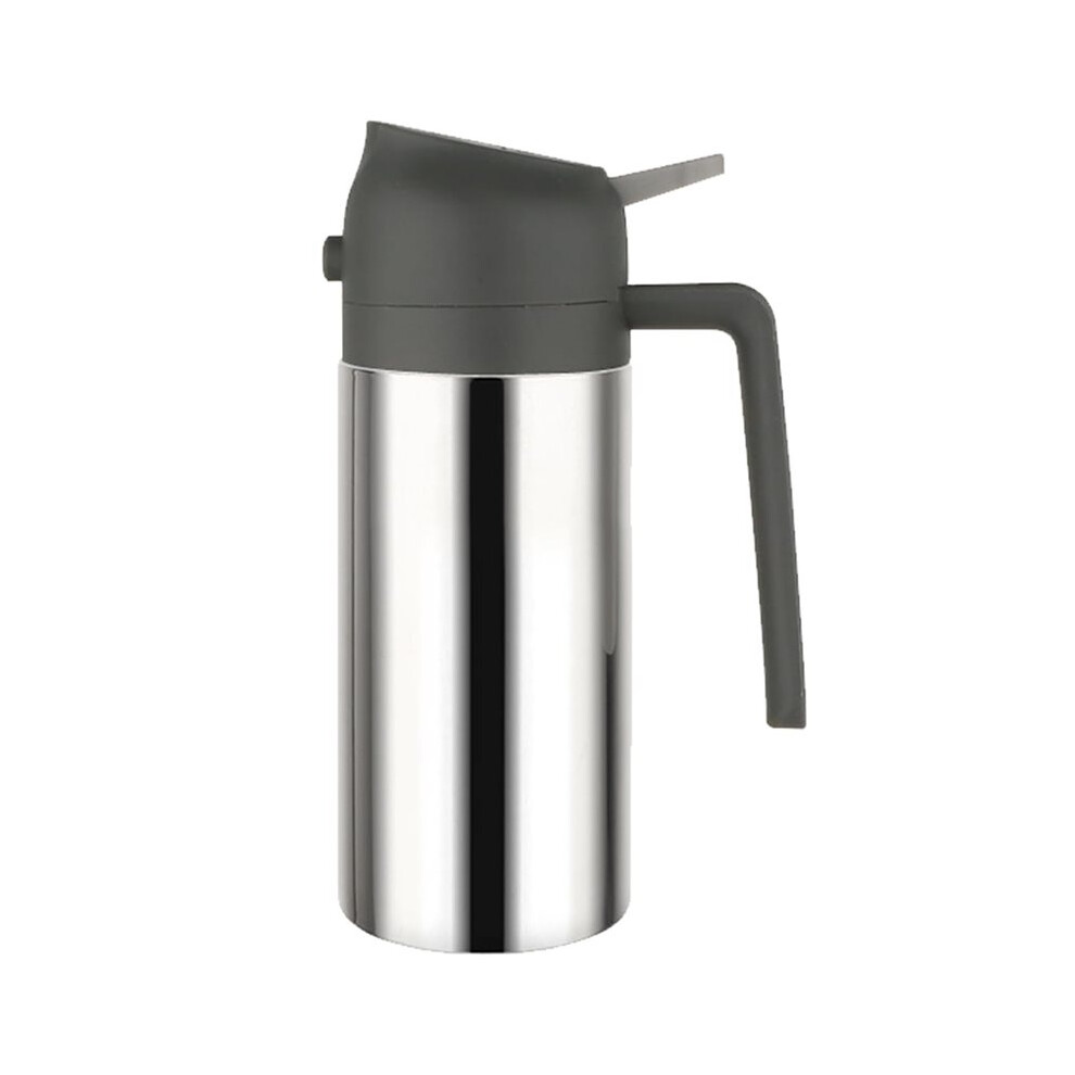 500ml Spray&Pour Dual-Purpose Oil Dispenser Stainless Steel Oil Spray Bottle Can Be Refilled with Portable Sprayer Grey