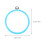 5Pcs Round Frames for Embroidery Assorted Color Circle Shape Plastic Material Stable Stitching Surface 2